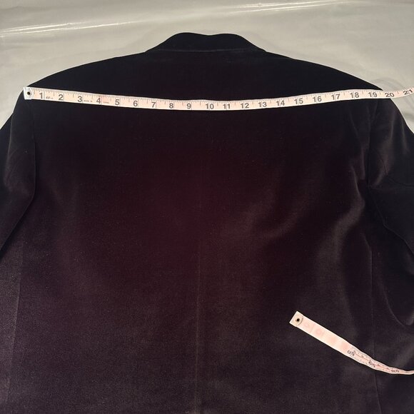 Wilke Rodriguez Single Breasted Mens Blazer 3 Button Velvet Sports Coat Jacket - Picture 14 of 16